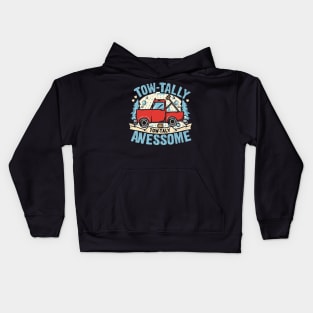 Funny trucker tow-tally Awesome Kids Hoodie